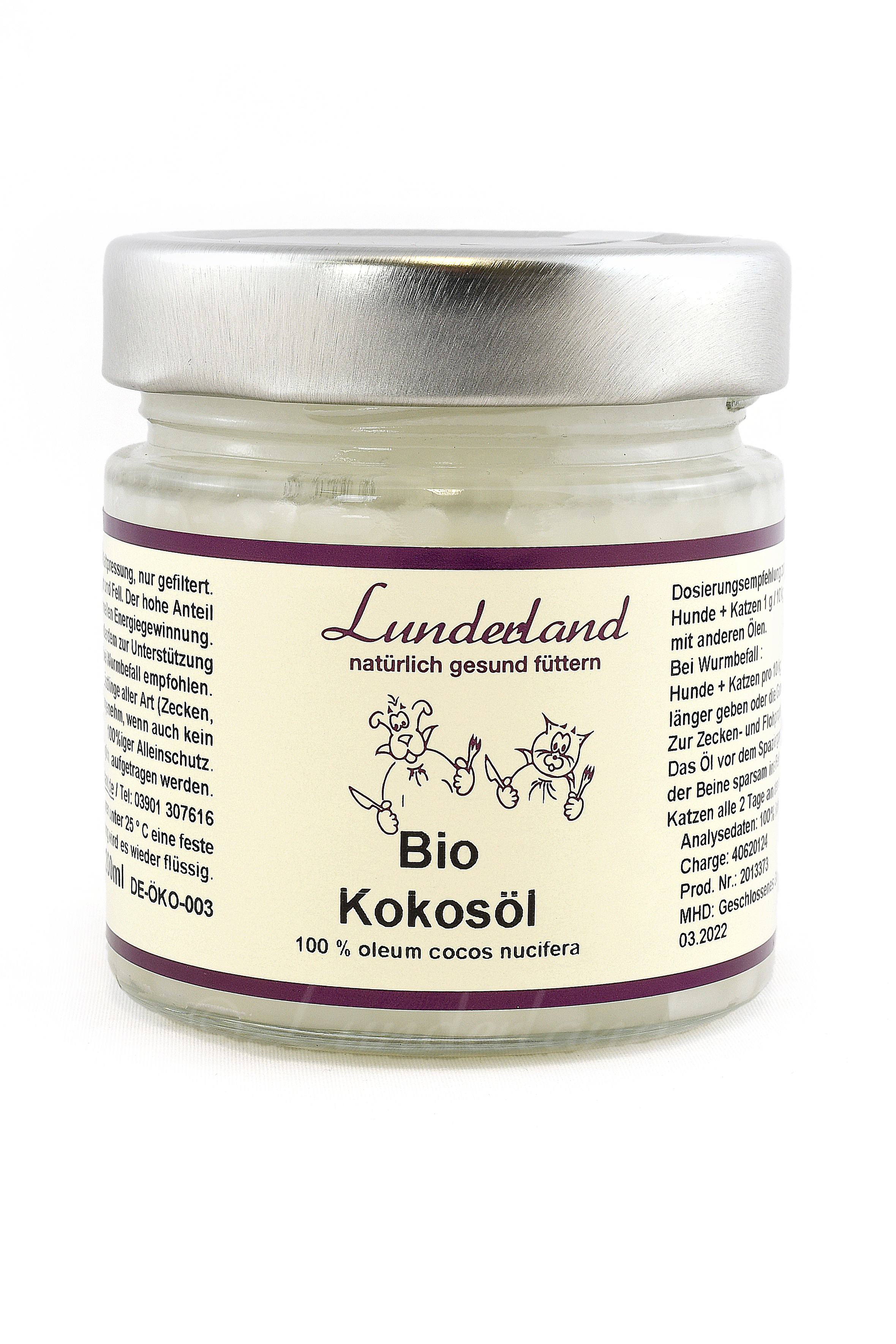 Lunderland Bio-Kokosöl 200ml